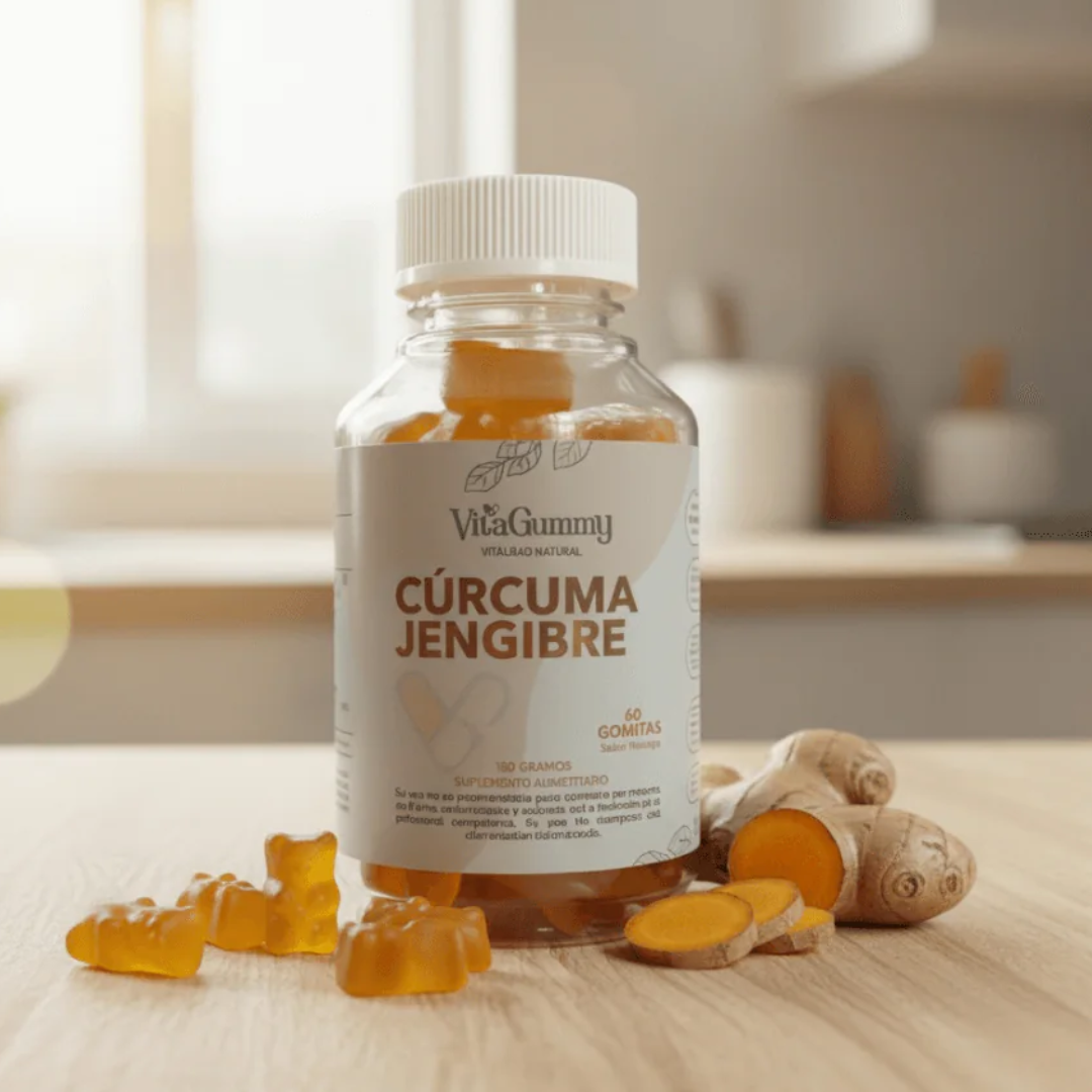 Gomitas de Cúrcuma y Jengibre: el impulso natural que tu cuerpo necesita.